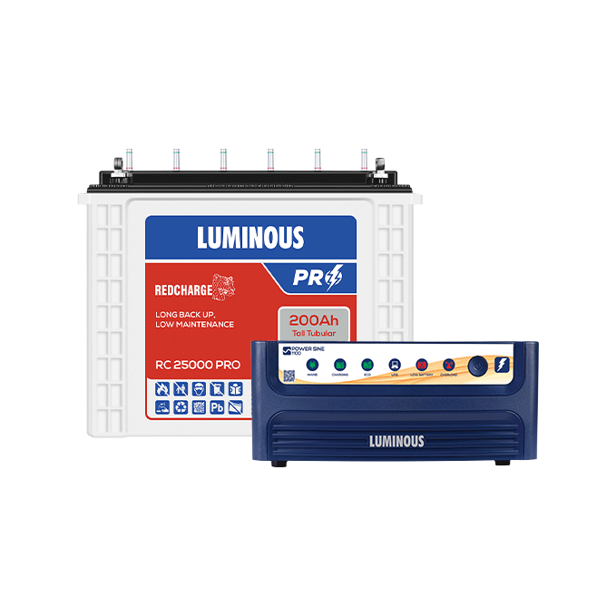 Combo - Powersine 1100 with RC 25000 PRO |Luminous