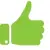 Green Thumbs Up Icon | Luminous